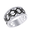 Кольцо из белого золота с бриллиантами