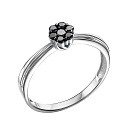 Кольцо из белого золота с бриллиантами