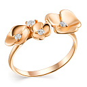 Кольцо из серебра с фианитами