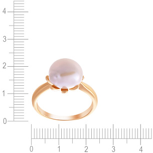 Кольцо из серебра с жемчугом