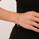 Браслет декоративный из белого золота с бриллиантами