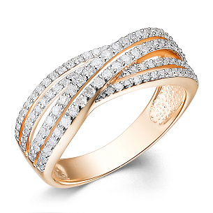 Кольцо из красного золота