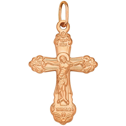 Крест из красного золота