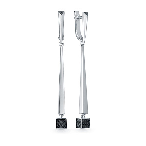 Серьги из белого золота