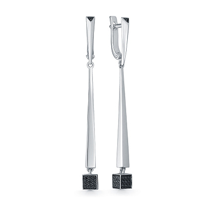 Серьги из белого золота