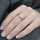 Кольцо из белого золота с бриллиантами