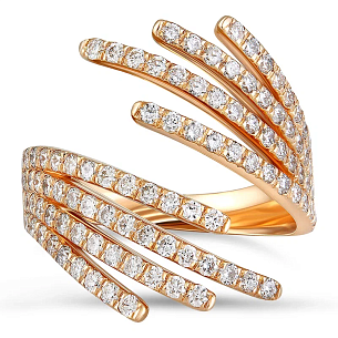 Кольцо из золота с бриллиантом