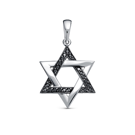 Подвеска из белого золота с бриллиантами