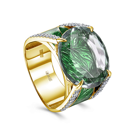 Кольцо из желтого золота