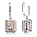 Серьги из белого золота с бриллиантами