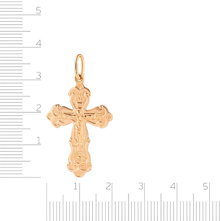 Крест из красного золота