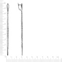 Серьги с английским замком из серебра