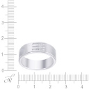 Печатка из белого золота с бриллиантами