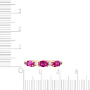 Кольцо из красного золота с бриллиантами, рубинами