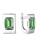 Серьги с английским замком из серебра