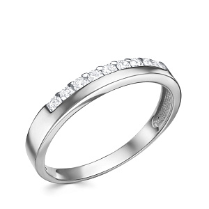 Кольцо из белого золота с бриллиантами