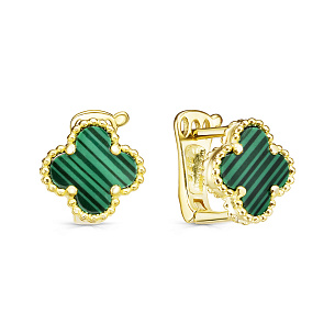 Серьги с английским замком из серебра