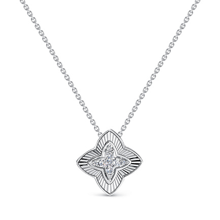 Колье из белого золота с бриллиантами