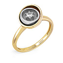 Кольцо из желтого золота с бриллиантом