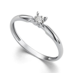 Кольцо из белого золота