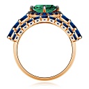 Кольцо из красного золота с агатом