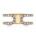 Кольцо из желтого золота с бриллиантами