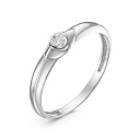 Кольцо из белого золота с бриллиантами