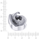 Кольцо из серебра с фианитом