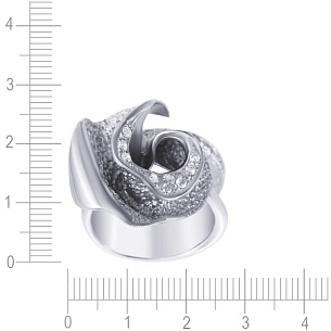 Кольцо из серебра с фианитом