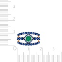 Кольцо из красного золота с агатом