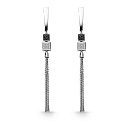 Серьги из белого золота с бриллиантами