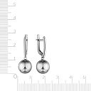 Серьги с английским замком из серебра