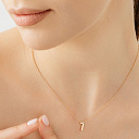 Подвеска из красного золота с бриллиантом