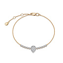 Браслет из красного золота с бриллиантами