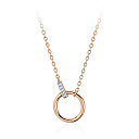 Колье из красного золота с фианитами