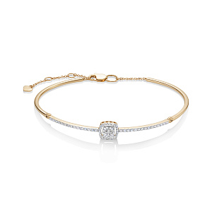 Браслет из красного золота с бриллиантами