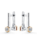 Серьги из белого золота с бриллиантами