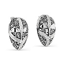 Серьги с английским замком из серебра с фианитами