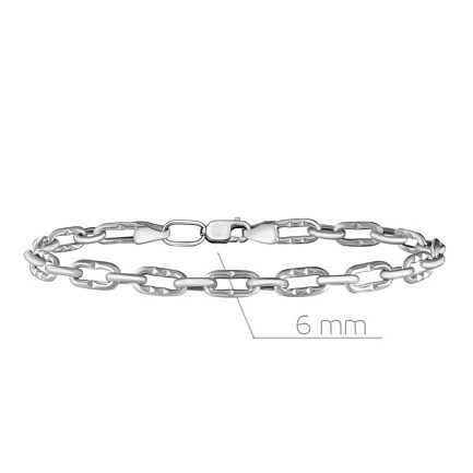 Браслет декоративный из серебра