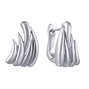 Серьги с английским замком из серебра