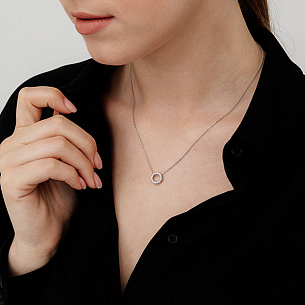 Колье из серебра