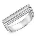 Кольцо из белого золота с бриллиантами