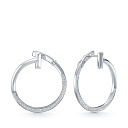 Серьги из белого золота с бриллиантами