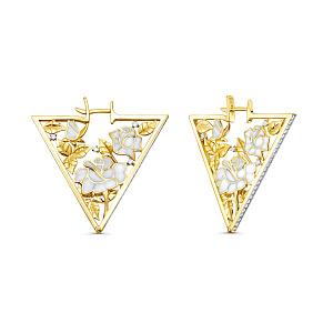 Серьги с английским замком 12-22267-1010
