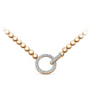 Колье из красного золота с бриллиантами