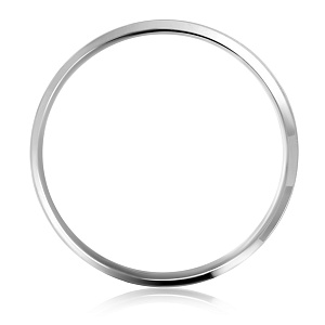 Кольцо обручальное из белого золота