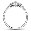 Кольцо из белого золота с бриллиантами