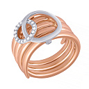 Кольцо из серебра с фианитом