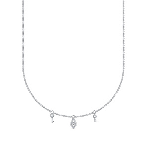 Колье из белого золота с бриллиантами