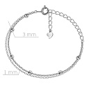 Браслет декоративный из серебра